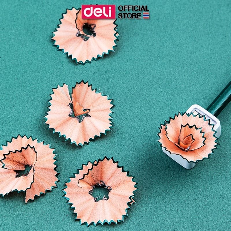 Deli ดินสอไม้ ดินสอ HB และ 2B ดินสอดำ ยกโหล ใช้ทำข้อสอบ ดินสอเขียว Pencils รูปที่ 8