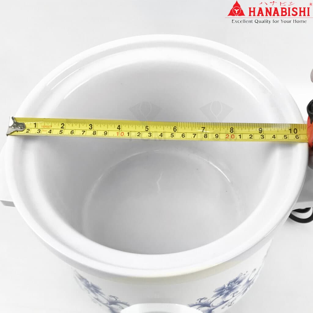 HANABISHI หม้อตุ๋นไฟฟ้า หม้อตุ๋นเซรามิค HSC-245 HSC-235 HSC-215 ขนาด 4 ลิตร 2.5 ลิตร 1.2 ลิตร รูปที่ 9
