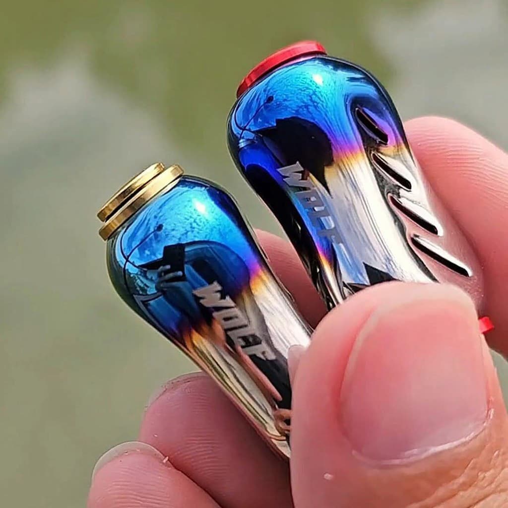 WOLF น๊อปแต่ง fino ไทเทเนียม แขนแต่งรอกตกปลา แถม 2 Ball Bearings รูปที่ 6
