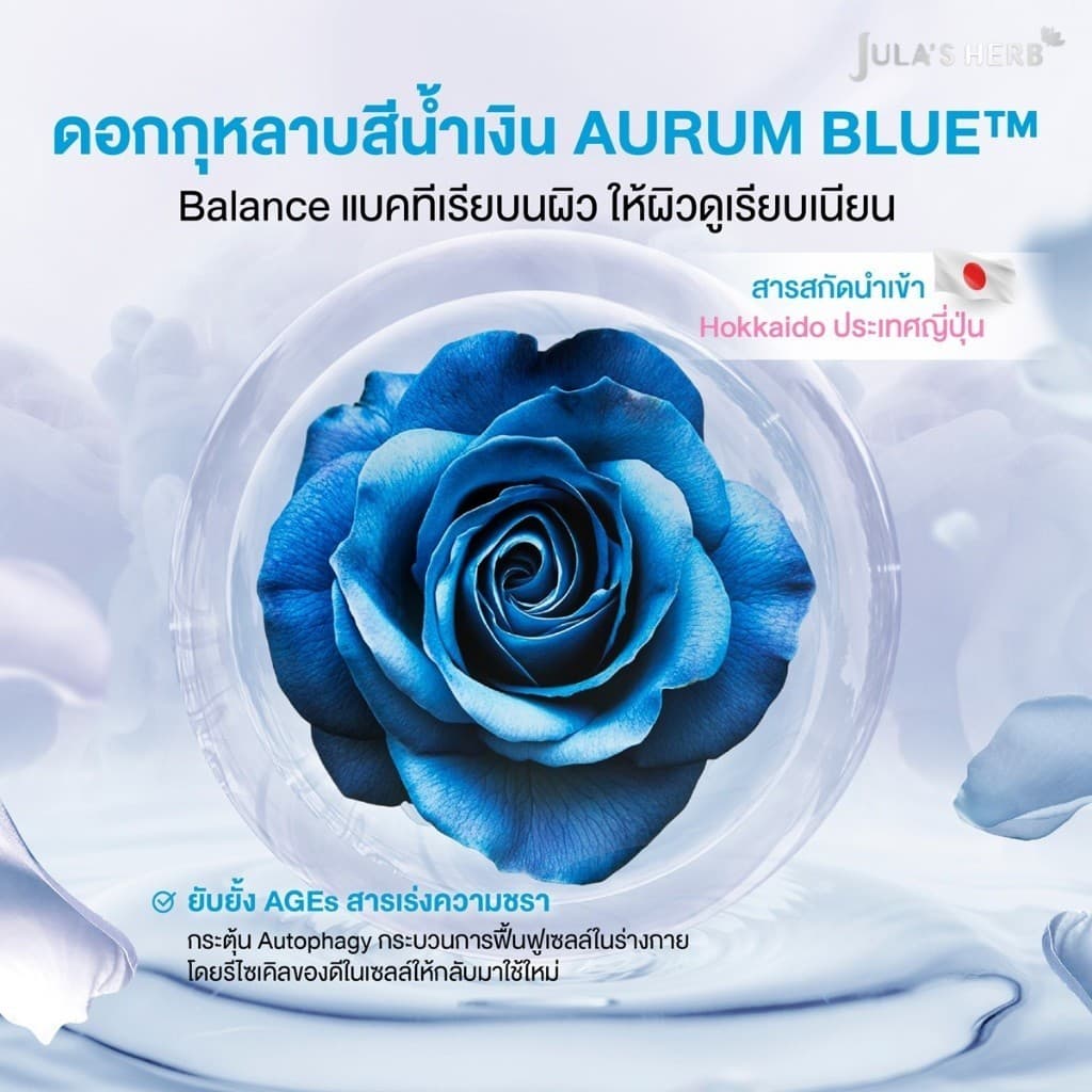 ครีมกุหลาบน้ำเงิน Jula's Herb จุฬาเฮิร์บ ผลิตภัณฑ์บำรุงใต้วงแขน ขนาด 10g. รูปที่ 4