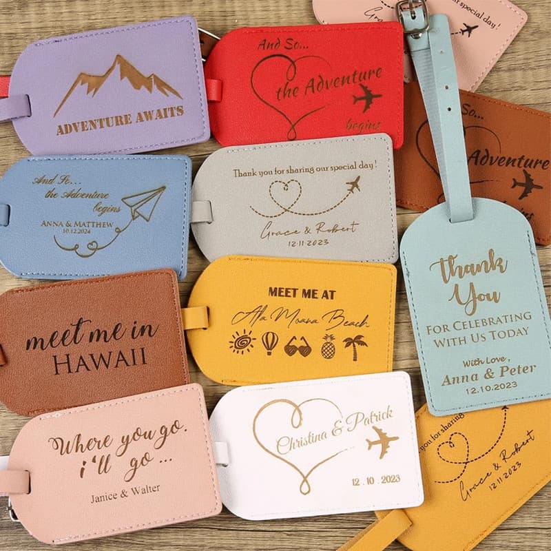 ส่วนบุคคลฟรี Bag Tag ป้ายชื่อห้อยกระเป๋า+สายคล้อง พวงกุญแจป้ายชื่อ ป้ายกระเป๋าเดินทาง แท็กกระเป๋านักเรียน Luggage Tags รูปที่ 5