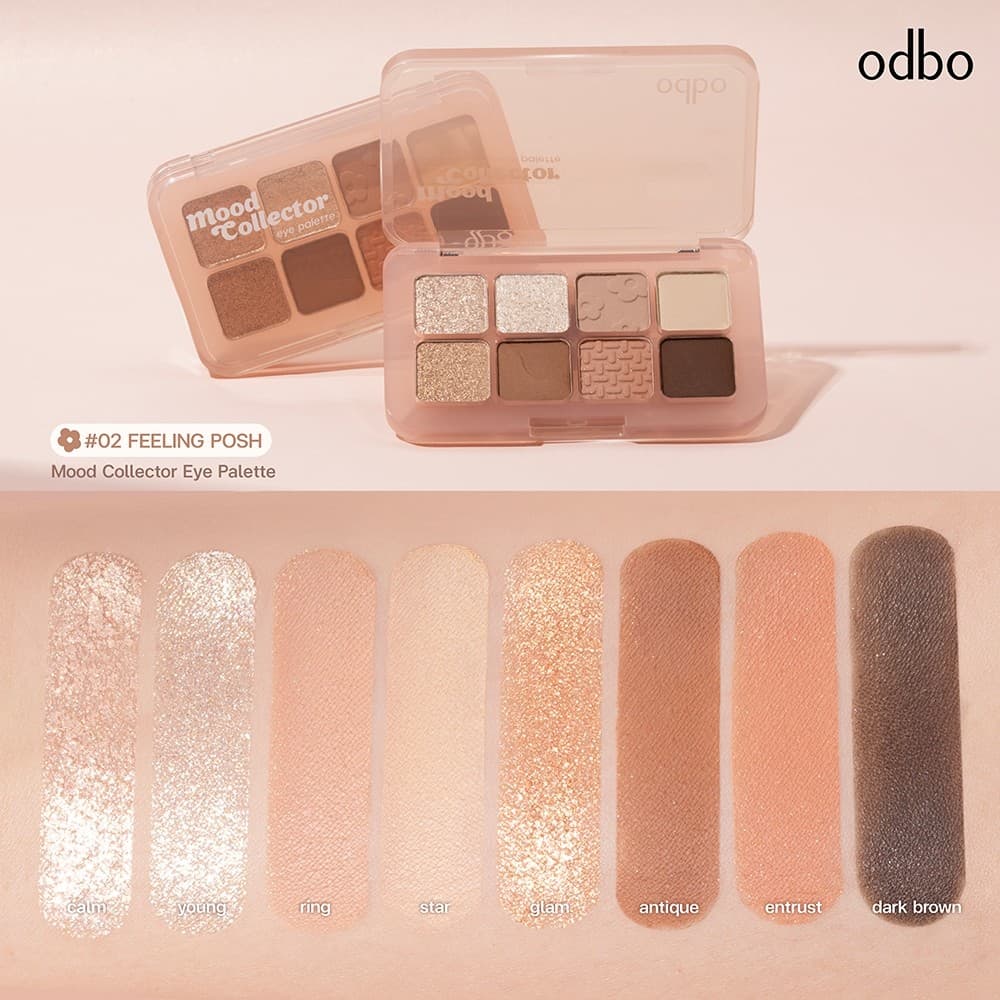 แท้/ถูกที่สุด/ไลฟ์ทุกวัน OD2030 ODBO MOOD COLLECTOR EYE PALLET รูปที่ 4