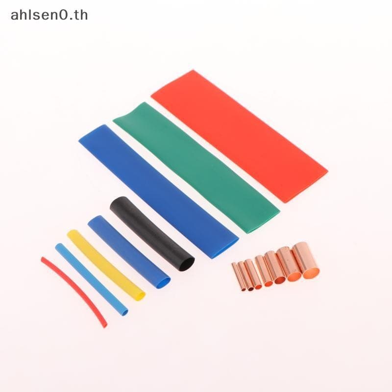 Ahlsen0 125/250/414/578 ชิ้น Non ฉนวนไฟฟ้า Butt Terminal Assortment ชุดลวด Ferrules ชุด 7 ขนาดทองแดง Crimp Connector th รูปที่ 8