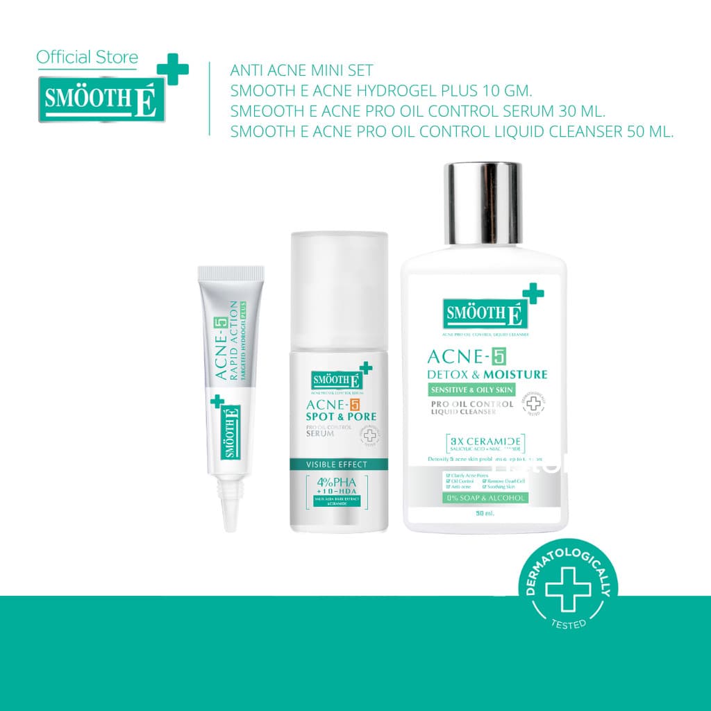 Smooth E 3 Steps Anti Acne Set ดูแลปัญหาสิว ครบจบ ใน 3 ขั้นตอน รูปที่ 3