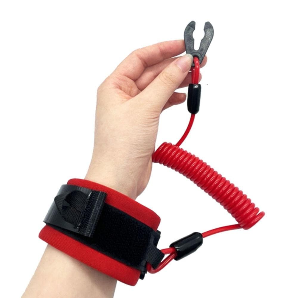 HW Universal Marine เรือนอกเครื่องยนต์มอเตอร์ Lanyard หยุดสวิทช์สำหรับ YAMAHA Jet Ski Key เชือกลอยข้อมือ B4P2 รูปที่ 5