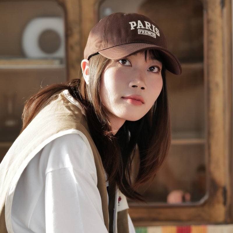 Qingsun หมวกแก๊ปเบสบอล ปัก PARIS น่ารักๆ ใส่ได้ทั้งชายหญิง มี 5 สี "MK-3" รูปที่ 2