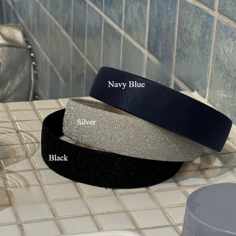 Vintage กว้าง Bling เงินผู้หญิง Headwear Hairbands เครื่องประดับผม รูปที่ 2