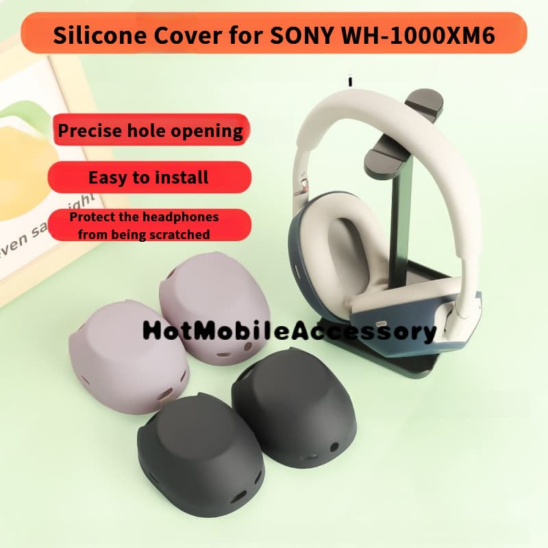 ใช้ได้กับหูฟัง SONY WH-1000XM6 ซิลิโคนครอบหูครอบคลุมหัวครอบหูฟังครอบคลุม รูปที่ 2