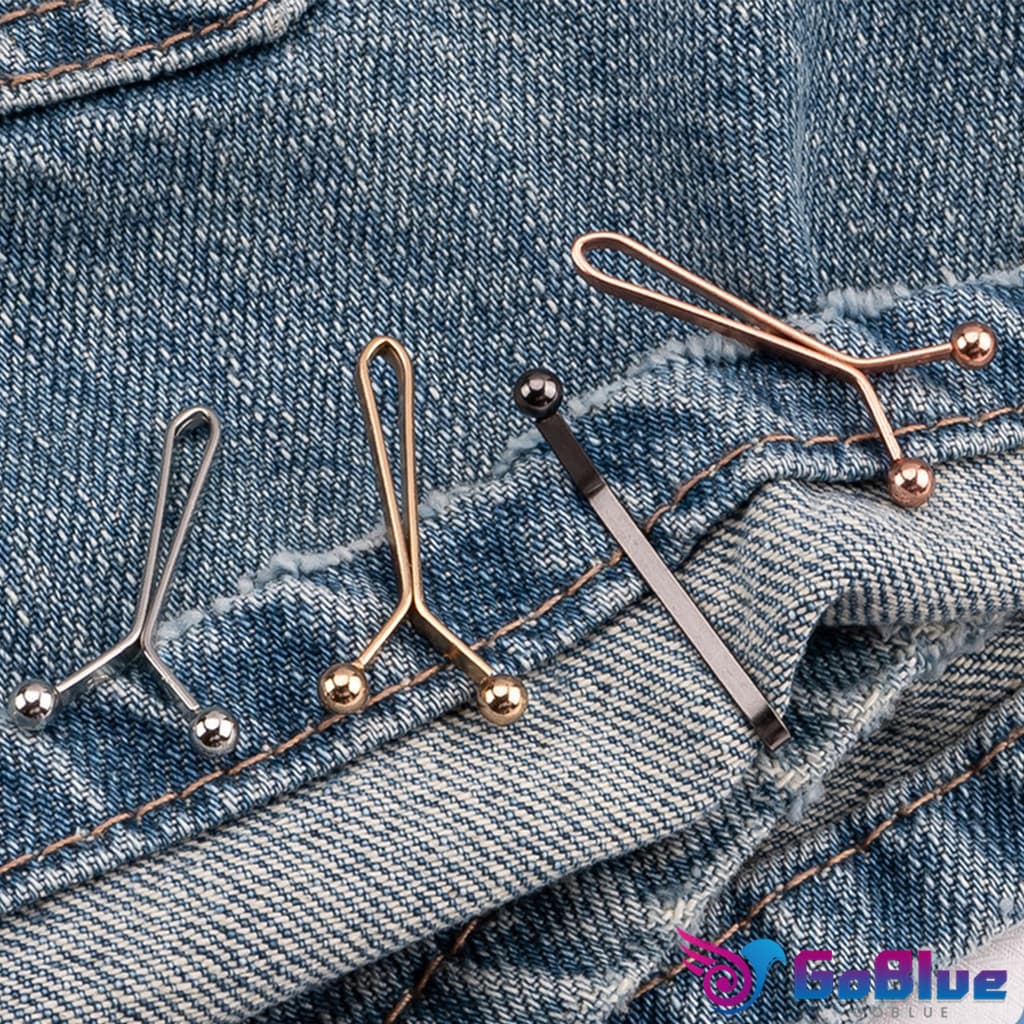 GoBlue 8ชิ้น/set คลิปกิ๊ฟยึดเอว แบบโลหะเพื่อลดขนาดเอว DIY ปรับรอบเอว / ขากางเกง waist invisible clip รูปที่ 6