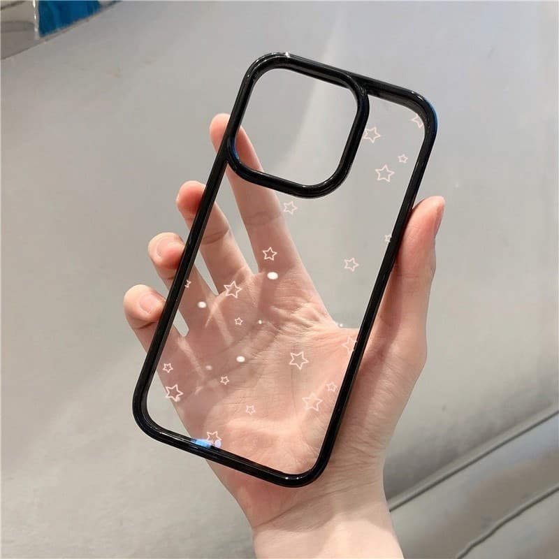 SAMSUNG สําหรับSamsung A15 A05S A55 A06 A26 A36 A56 A35 A54 A16 A12 A52 A34 5G A32 สีสันLittle Starsซิลิโคนใสกันกระแทก รูปที่ 4