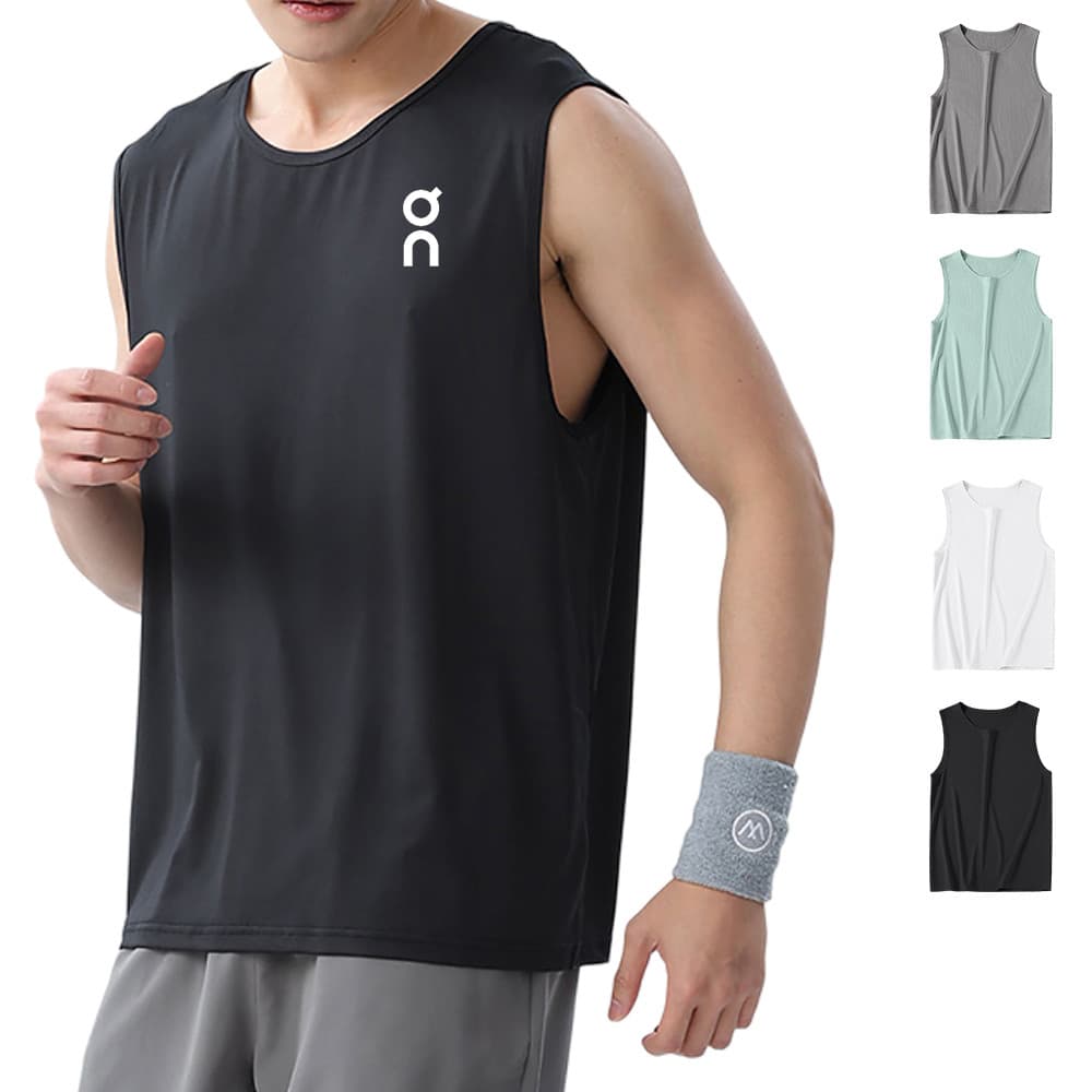 ผู้ชายวิ่งเสื้อกั๊กกรีฑาฟิตเนสแขนกุดบุรุษเสื้อกล้าม