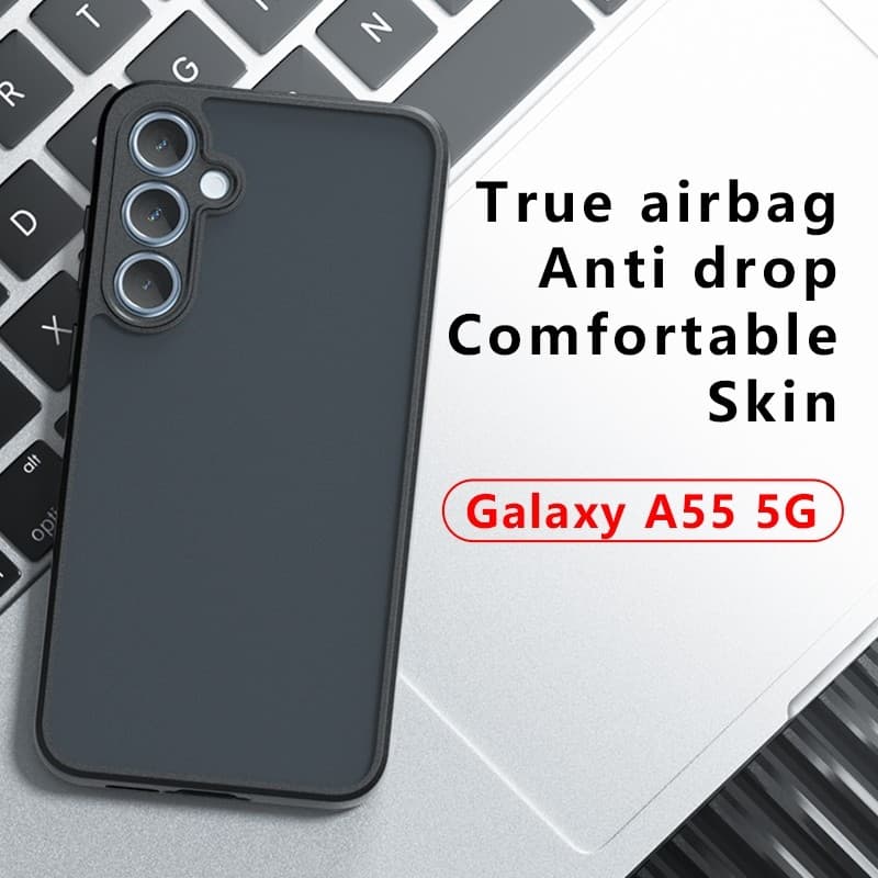 Hard สําหรับ Samsung Galaxy A56 A36 A26 A16 A06 A55 A54 A35 A24 A25 A15 A14 A57 A37 A17 4G 5G กรณีกันกระแทกโปร่งแสง Matte Case Clear Scratch-Resistant ฝาครอบปลอก รูปที่ 9