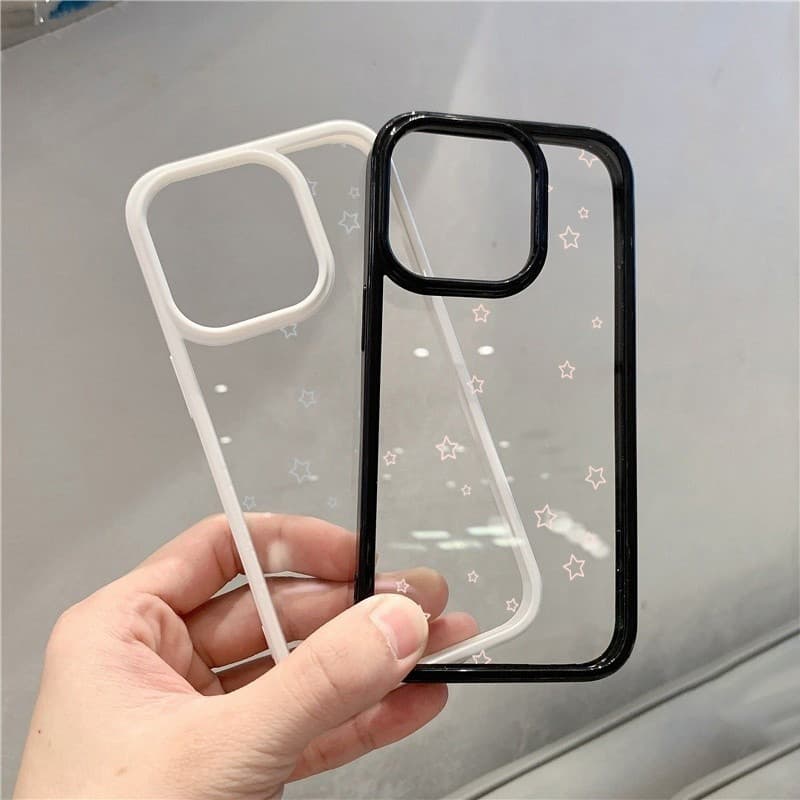 SAMSUNG สําหรับSamsung A15 A05S A55 A06 A26 A36 A56 A35 A54 A16 A12 A52 A34 5G A32 สีสันLittle Starsซิลิโคนใสกันกระแทก รูปที่ 8
