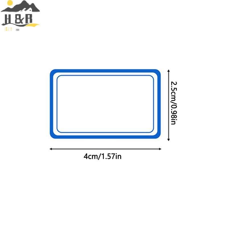 H&B Jun 500 ชิ้นสามารถเขียนสติกเกอร์ฉลากฉลากอาหารการจําแนกประเภทกระดาษกาวโฮมออฟฟิศของขวัญสติกเกอร์ {th} รูปที่ 5