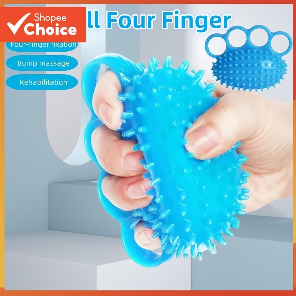 Finger Grip Strengthener และลูกบอลลดความเครียดกายภาพบําบัดเครื่องออกกําลังกายมือสําหรับการฟื้นฟูสมรรถภาพ รูปที่ 1