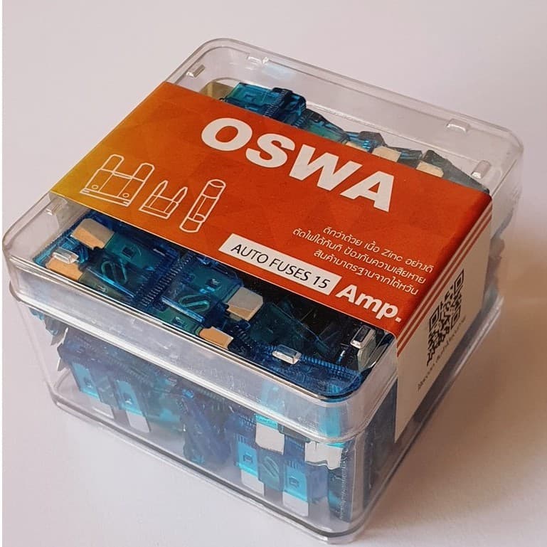 ฟิวส์เสียบ OSWA แท้ สินค้าคุณภาพดี ได้มาตฐาน ตัดไฟได้ดีกว่า ป้องกันความเสียหายได้ทัน ขนาดปกติATY ใช้ได้ทั้งไฟ12v และ 24v รูปที่ 2