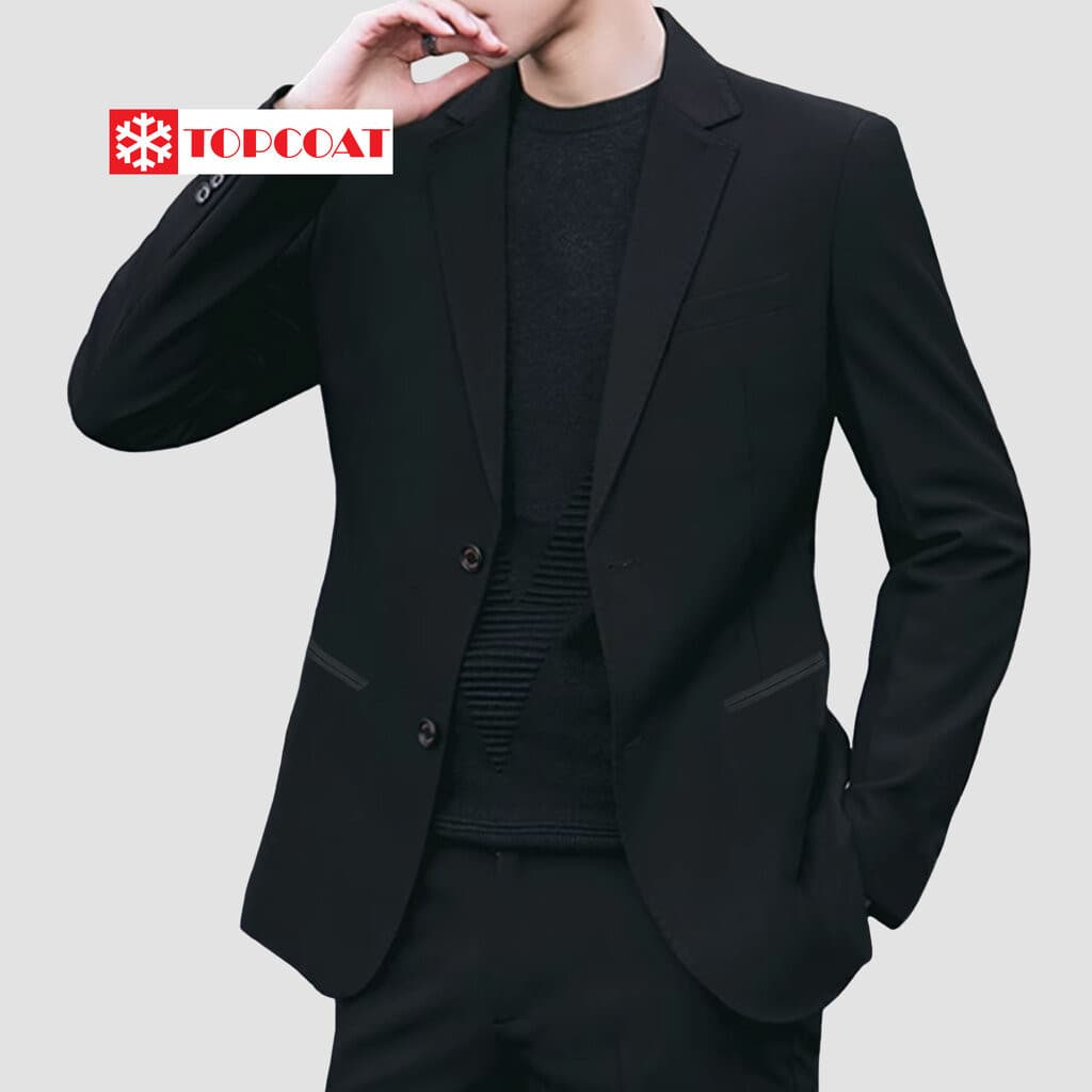 TOPCOAT เสื้อสูทเบลเซอร์สำหรับผู้ชาย (Business) ซับในทั้งตัว ดีไซน์เรียบหรูใส่ออกงานทางการต่างๆ (1 ตัว) Size : 4XL-8XL
