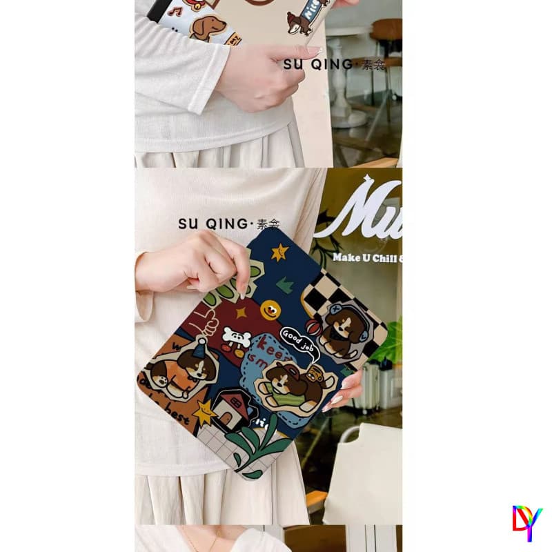เคส iPad หมุนได้ 360 องศาสําหรับ iPad11 2025 Pro11 air6/5/4 10.9 10.5 10th 2022 gen7gen8gen9 10.2 นิ้ว Mini6/7 น่ารัก Kapibala ฝาครอบป้องกันพร้อมช่องเสียบปากกา รูปที่ 7