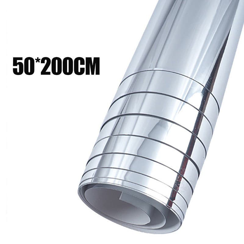 50x200cm กระจกแผ่น กระจกพลาสติก สำหรับติดผนัง มีกาวในตัว กระจกติดผนัง กระจกความละเอียดสูง, สติ๊กเกอร์ติดกระจกห้องน รูปที่ 9