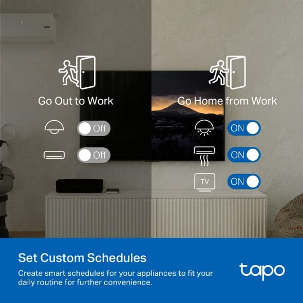 TAPO H110 Smart IR & IoT Hub เชื่อมต่อและควบคุมอุปกรณ์ IR และเซนเซอร์ Tapo รวมถึงรวมเข้ากับระบบนิเวศ Matter* รูปที่ 9