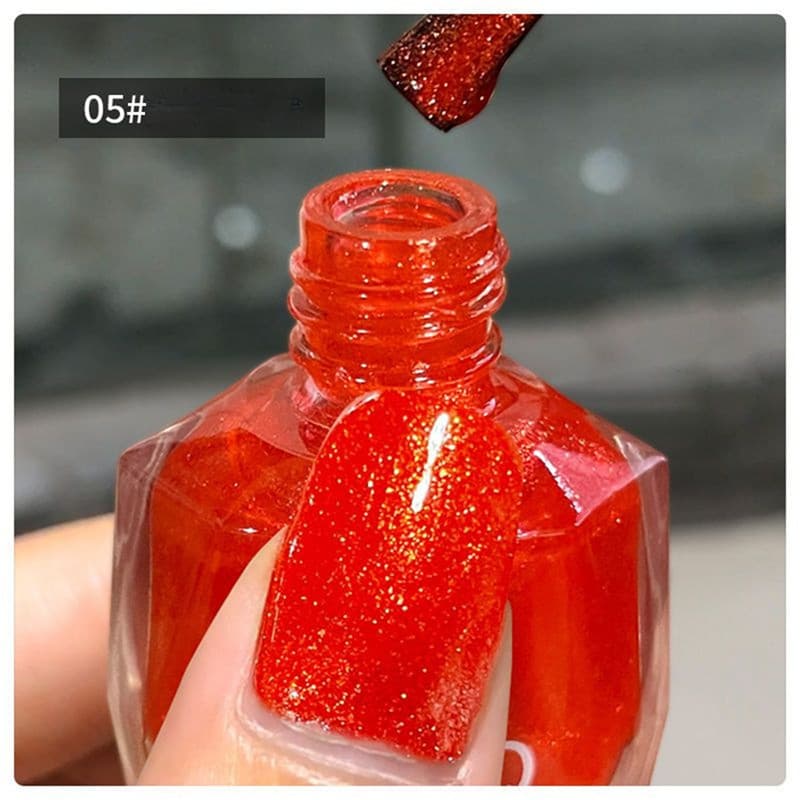 GUBQ น้ำยาทาเล็บ 45 สี ฤดูร้อน ใหม่ ไม่ต้องอบ สีมัน แฟลช แฟลช บลู เอนแชนเทรส ดาว ลูกศิษย์ สีม่วง คริสตัล ดูดทราย รูปที่ 6