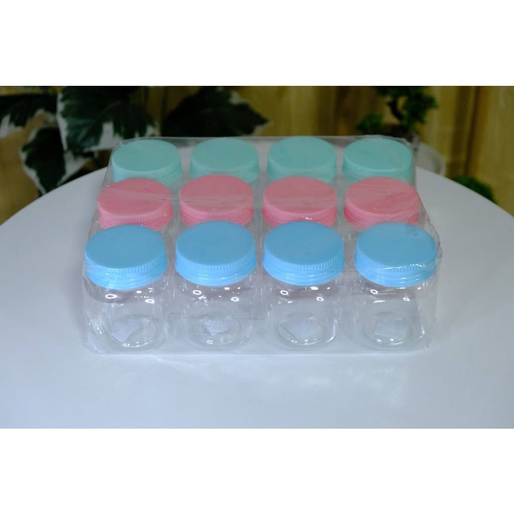 กระปุกพลาสติก 320-430 ml กระปุกฝาเกลียว โหลพลาสติกใส สีสันสวยงาม น่ารัก รูปที่ 5