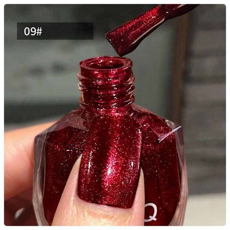GUBQ น้ำยาทาเล็บ 45 สี ฤดูร้อน ใหม่ ไม่ต้องอบ สีมัน แฟลช แฟลช บลู เอนแชนเทรส ดาว ลูกศิษย์ สีม่วง คริสตัล ดูดทราย รูปที่ 9