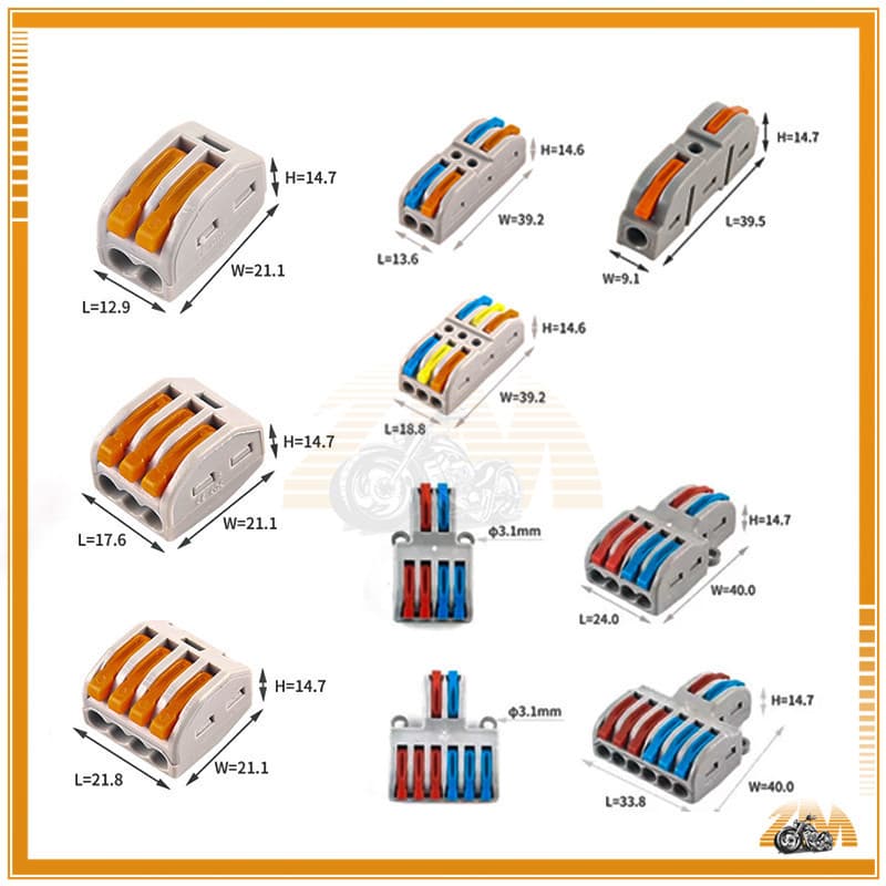 ตัวต่อสายไฟ ตัวเชื่อมสายไฟแบบล็อค PCT-212-213-214-221-222-223 SPL-42-62 ข้อต่อสายไฟ ขั้วต่อสายไฟ เต๋าต่อสาย แผงต่อสายไฟ รูปที่ 7