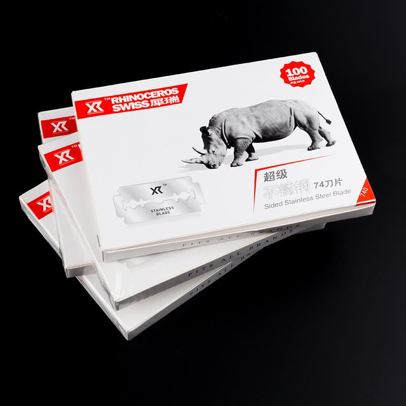 100 ใบ Stainless Blade ใบมีดโกน 2คม 1 กล่อง กลิเตอร์ ใบมีดโกน คมสองด้าน 100ใบในกล่อง สำหรับช่างตัดผมมืออาชีพ รูปที่ 2