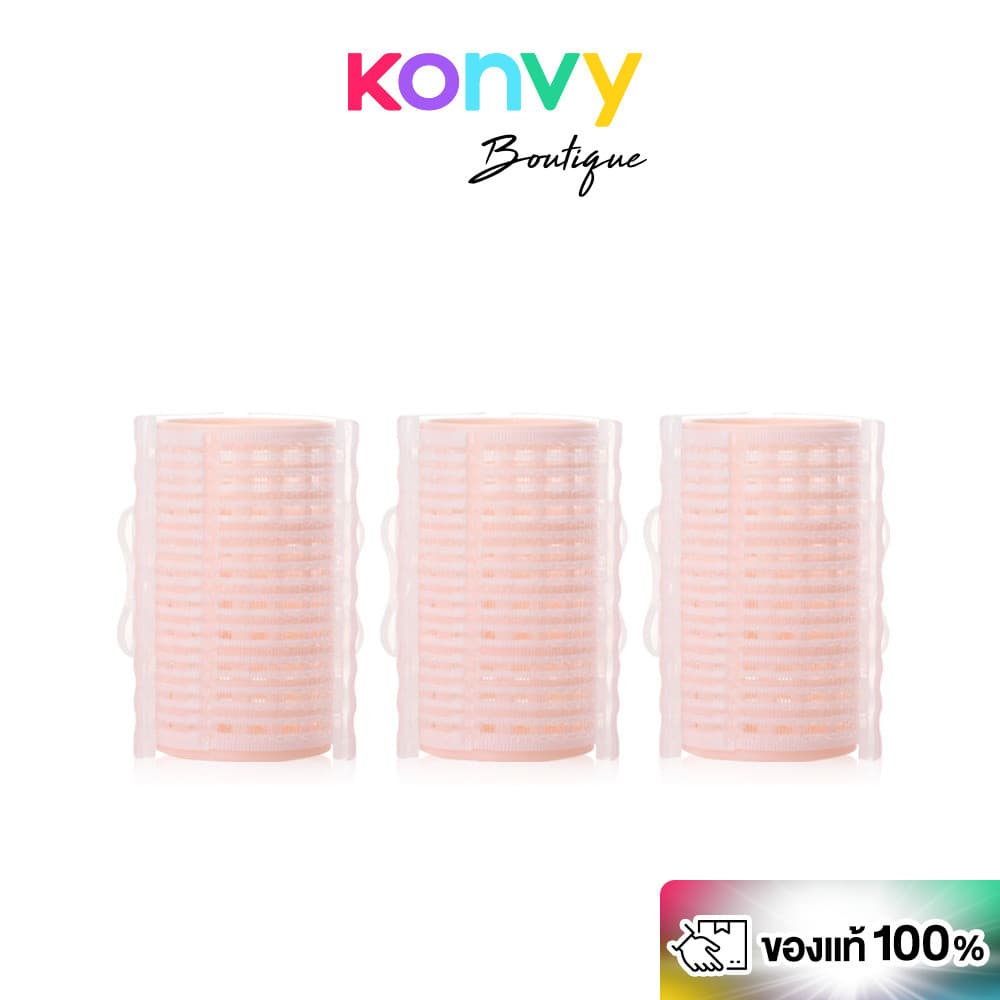KVY Elastic Clip Hair Rollers 3pcs โรลม้วนผม 3ชิ้น. รูปที่ 1
