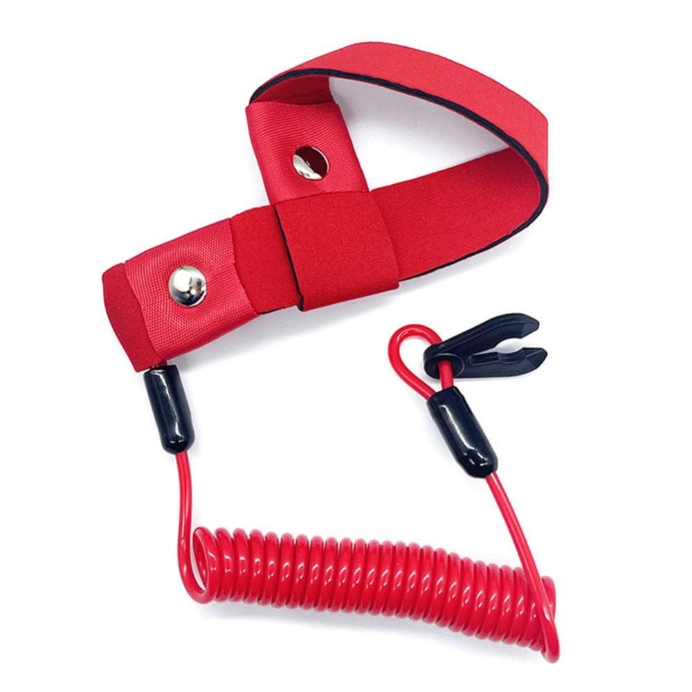 HW Universal Marine เรือนอกเครื่องยนต์มอเตอร์ Lanyard หยุดสวิทช์สำหรับ YAMAHA Jet Ski Key เชือกลอยข้อมือ B4P2 รูปที่ 2