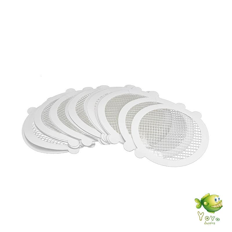 YOYO 10Pcs/pack สติกเกอร์ตาข่ายปิดฝาท่อ กรองเส้นผม กันเศษผม เศษอาหาร ลงท่อน้ำทิ้ง Drain Sticker รูปที่ 9