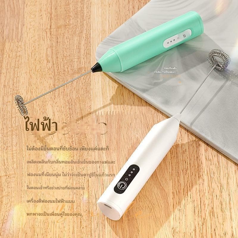 เครื่องตีฟองนม ใช้ไฟฟ้า เครื่องตีโฟมนม ที่ตีฟองนม ใช้ได้ไม่จำกัด พกพาสะดวก USB สินค้า รูปที่ 2