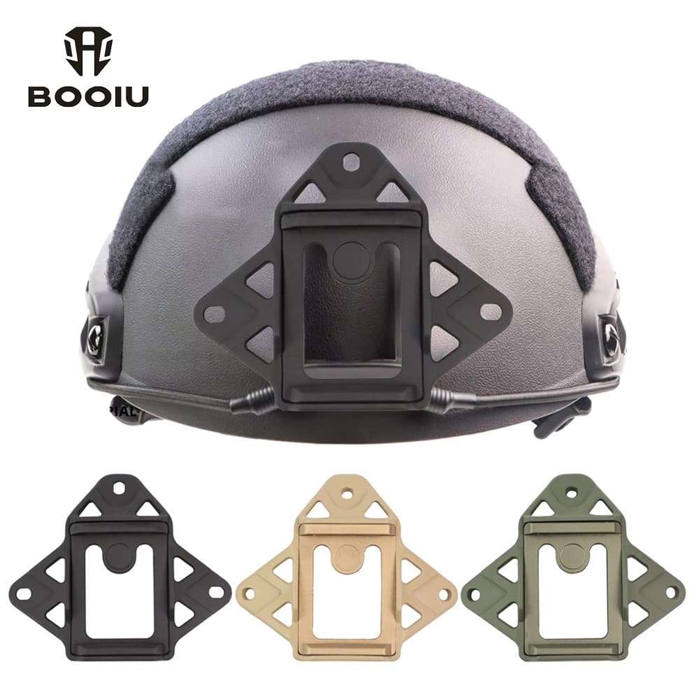Booiu VAS หมวกกันน็อค Shroud Modular Bungee Wilcox L4 NVG Mount Adapter สําหรับ FAST MICH WENDY ยุทธวิธี Bulletproof หมวกกันน็อค NVG Brack รูปที่ 1