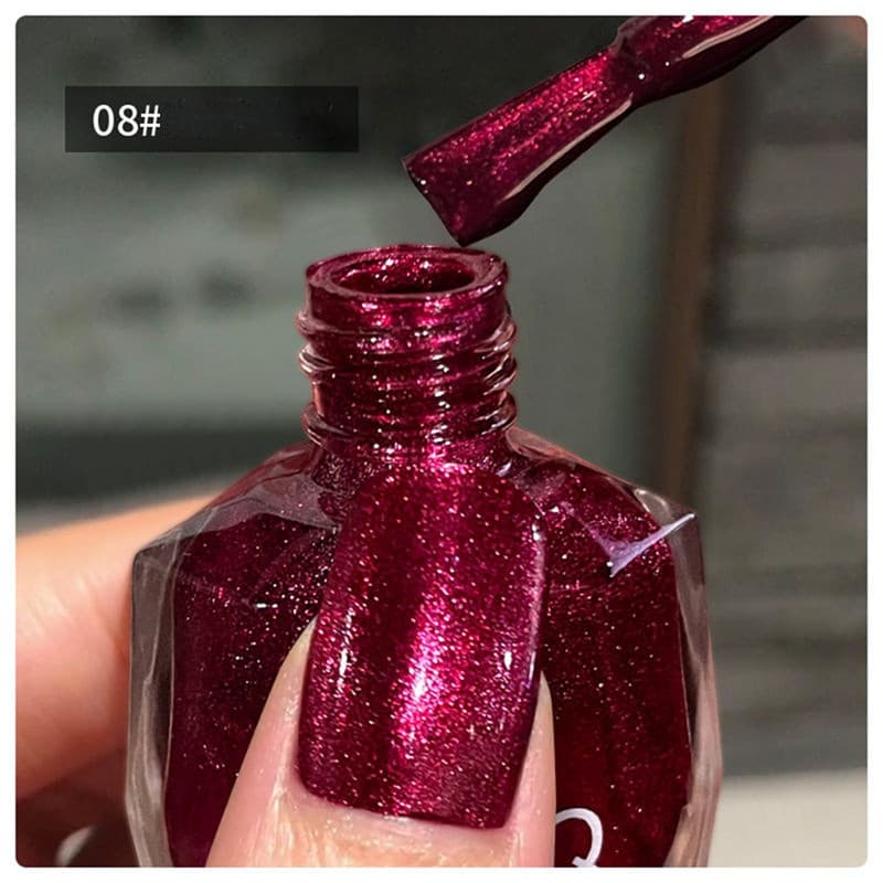 GUBQ น้ำยาทาเล็บ 45 สี ฤดูร้อน ใหม่ ไม่ต้องอบ สีมัน แฟลช แฟลช บลู เอนแชนเทรส ดาว ลูกศิษย์ สีม่วง คริสตัล ดูดทราย รูปที่ 8
