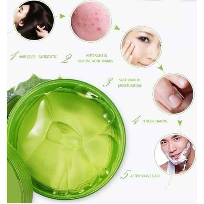 เจลว่านหางจระเข้ Aloe Vera 99% 300ml บำรุงผิวให้ชุ่มชื่นทั้งผิวหน้าและผิวกาย Soothing&Moisture รูปที่ 6