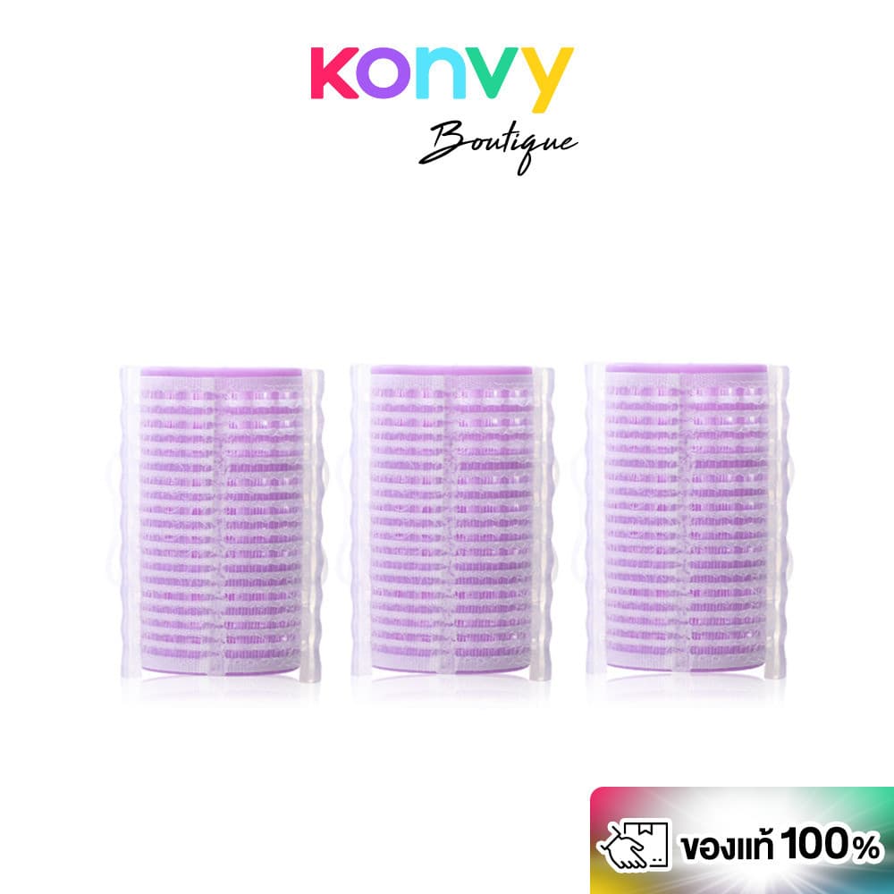 KVY Elastic Clip Hair Rollers 3pcs โรลม้วนผม 3ชิ้น. รูปที่ 2