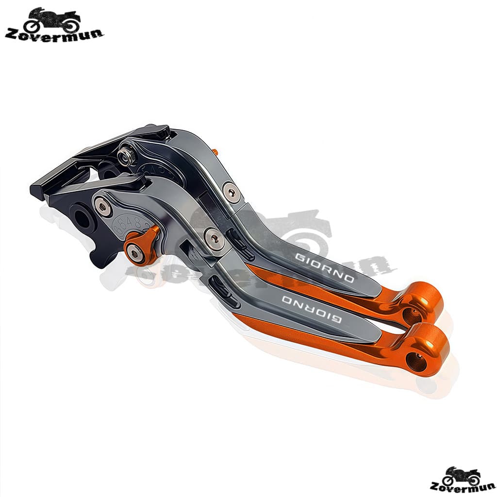 สำหรับ Honda GIORNO+125 ABS/CBS มอเตอร์ไซค์ ปรับแต่ง CNC อลูมิเนียม 6 ระดับ ปรับได้ คันเบรกและคลัทช์แบบพับได้ คันเบรกและคลัทช์แบบยืดหดได้ รูปที่ 6