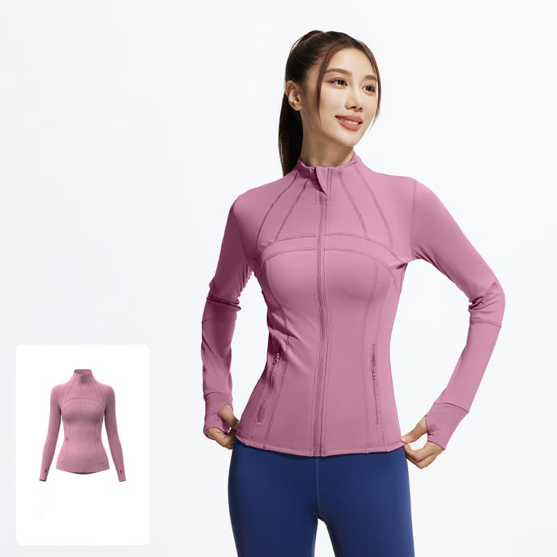 mvp sport เสื้อแจ็กเก็ตกีฬา เสื้อแจ็คเก็ตแขนยาวรัดรูป เสื้อแจ็คเก็ตแบบมีซิป ป้องกันรังสีอัลตราไวโอเลต [กรุงเทพ. รูปที่ 4