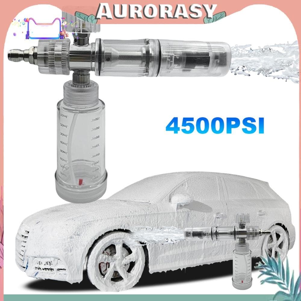 จัดส่งในกรุงเทพฯเครื่องพ่นโฟมแบบปรับได้ 100 มล. 4500PSI สำหรับเครื่องฉีดน้ำแรงดันสูง ปืนฉีดโฟมแรงดันสูงแบบต่อด่วน 1/4 นิ้ว สำหรับล้างรถ​ รูปที่ 6