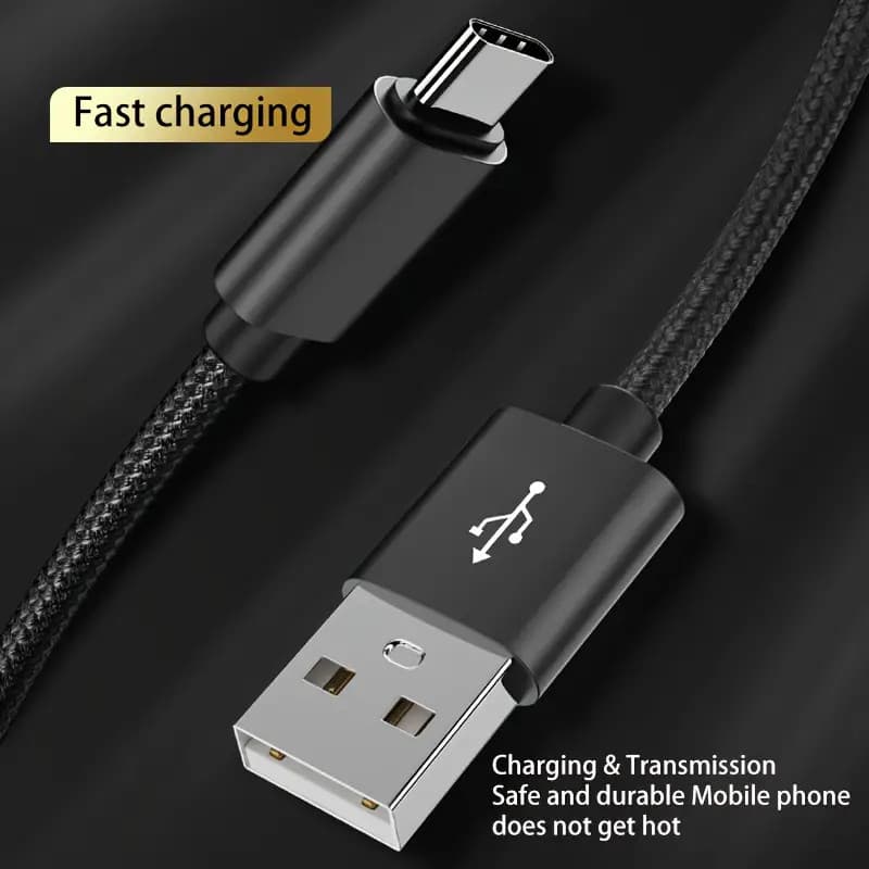 สายเคเบิล USB Type C ยาว 2 ม. สําหรับ Samsung, Redmi, และ OnePlus - การถ่ายโอนข้อมูลความเร็วสูงและการออกแบบที่ทนทาน xelect รูปที่ 8