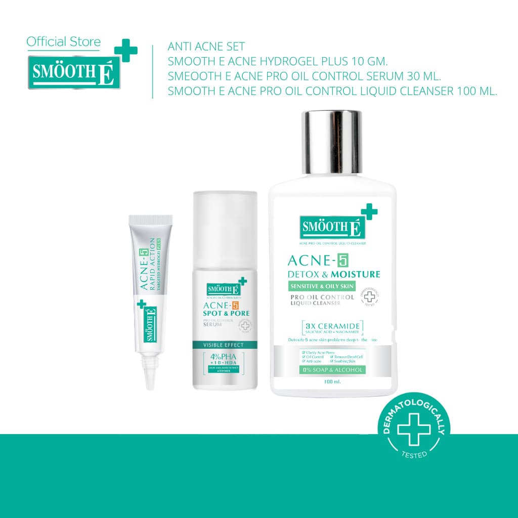 Smooth E 3 Steps Anti Acne Set ดูแลปัญหาสิว ครบจบ ใน 3 ขั้นตอน รูปที่ 2