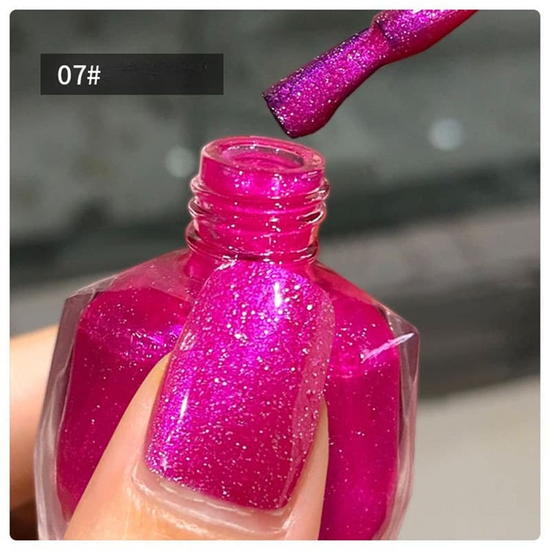 GUBQ น้ำยาทาเล็บ 45 สี ฤดูร้อน ใหม่ ไม่ต้องอบ สีมัน แฟลช แฟลช บลู เอนแชนเทรส ดาว ลูกศิษย์ สีม่วง คริสตัล ดูดทราย รูปที่ 7