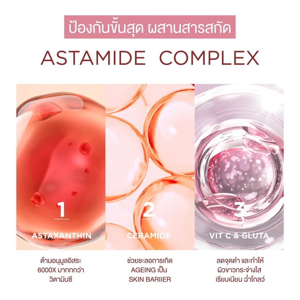 Smooth E Sun Asta SPF 50+ PA++++ 15g. เซรั่มครีมกันแดดล็อกผิวเด็ก Astaxanthin ผิวขาวใส เนื้อบางเบา ป้องกันแสง UV รูปที่ 4