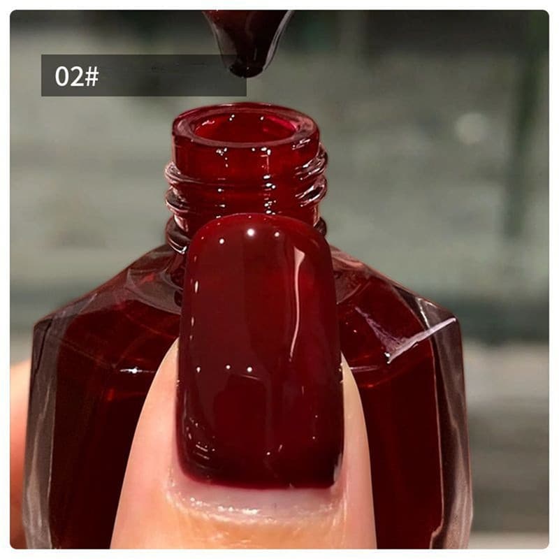 GUBQ น้ำยาทาเล็บ 45 สี ฤดูร้อน ใหม่ ไม่ต้องอบ สีมัน แฟลช แฟลช บลู เอนแชนเทรส ดาว ลูกศิษย์ สีม่วง คริสตัล ดูดทราย รูปที่ 3