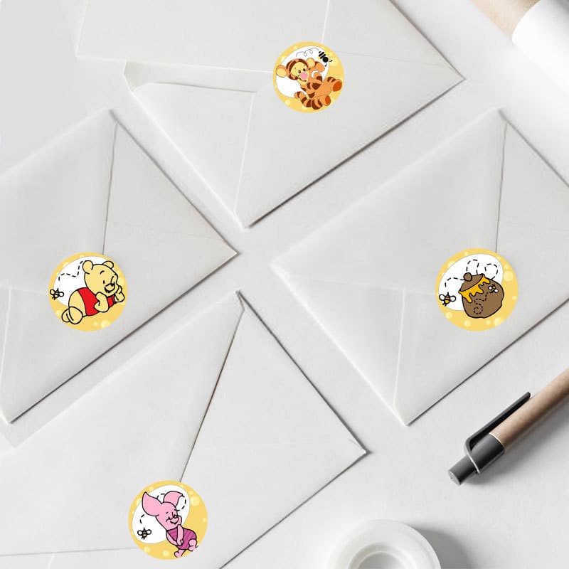 Pooh Bear Sticker สติ๊กเกอร์การ์ตูน น่ารัก สติ๊กเกอร์สุดน่ารัก diy Handbook Sealing Sticker รูปที่ 5