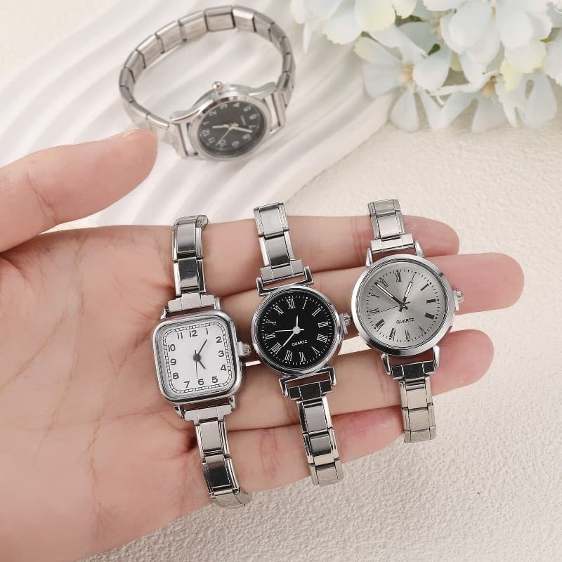 1PC Header เงิน DIY โมดูลดิจิตอล Splicing นาฬิกา Vintage Wild Modular นาฬิกาอิตาเลี่ยน Charm สร้อยข้อมือสแตนเลสสร้อยข้อมือแฟชั่นอุปกรณ์เสริม รูปที่ 5