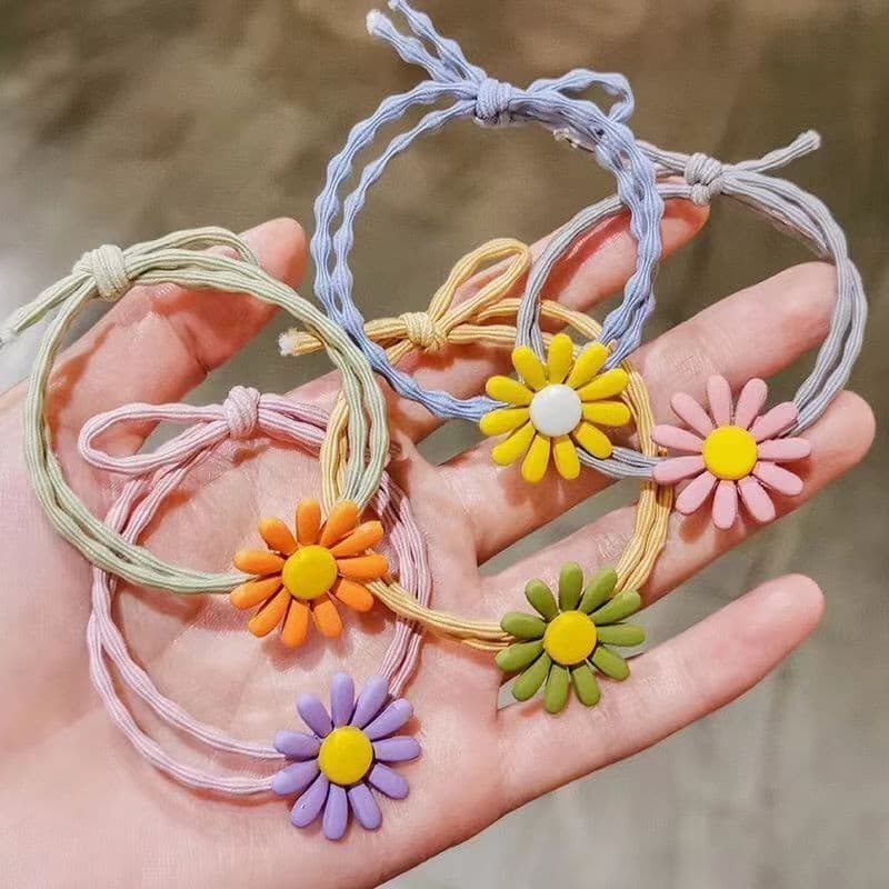 ยางมัดผม  ยางรัดผมดอกเดซี่  สีสันน่าารัก