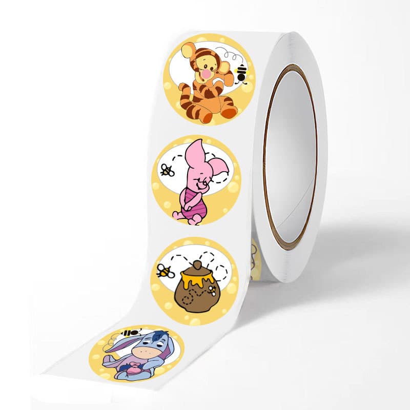 Pooh Bear Sticker สติ๊กเกอร์การ์ตูน น่ารัก สติ๊กเกอร์สุดน่ารัก diy Handbook Sealing Sticker รูปที่ 3