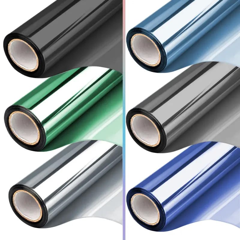 ฟิล์มกรองแสงกระจกบ้าน ป้องกันรังสี UV 99% ฟิล์มปรอท ฟิล์มสถาปัตยกรรม ฟิล์มกันความร้อน รูปที่ 7